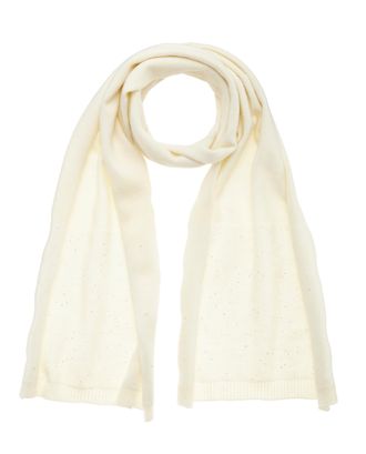 Lascana Schal LASCANA, Damen, blau (beige), Strick, Kunstfaser, leicht gl&auml;nzend, unifarben, Modet&uuml;cher Schal, Strickschal, Winterschal, Damenschal, Modeschal