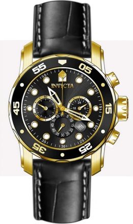 Invicta Pro Diver Chronograph GMT Quartz Black Dial Mens Watch 49833