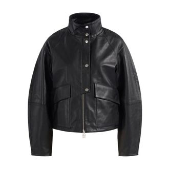 By Malene Birger Suzanne Jacket - Dames - Jassen - Zwart - Maat: S Leer