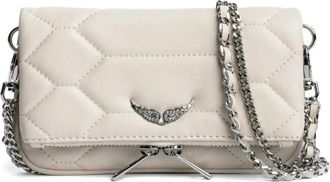 Zadig&Voltaire Clutch Rock Nano trapuntata - Bianco