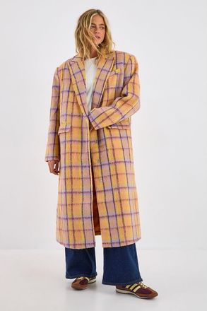 NASTY GAL Single Breasted Tailored Coat in Multi at Nordstrom, Size 12