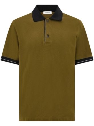 Ferragamo Poloshirt met contrast - Groen