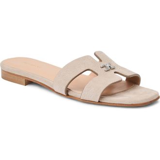Bruno Magli Fina Slide Sandal in Stone at Nordstrom, Size 10.5
