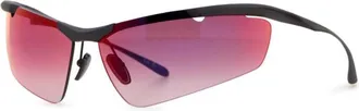 Balenciaga Silver Boomerang Sunglasses