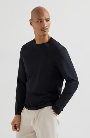 Brunello Cucinelli Cotton jersey T-shirt in Black at Nordstrom, Size Xxx-Large Eu