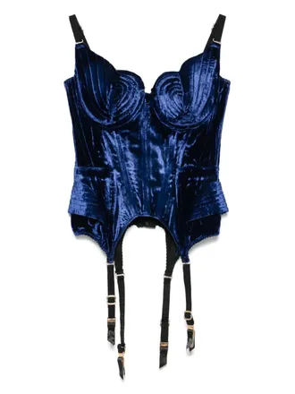 Maria Lucia Hohan Denver top - women - Viscose/Polyamide/Spandex/Elastane/Nylon - 38 - Blue