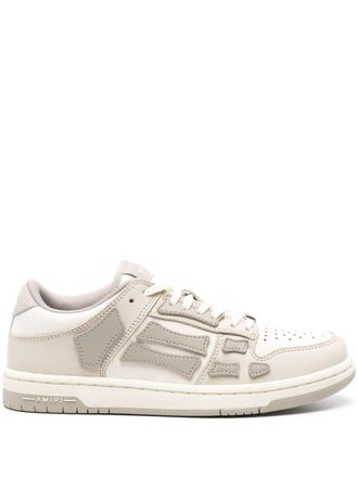 Amiri Skel leather sneakers - Neutrals