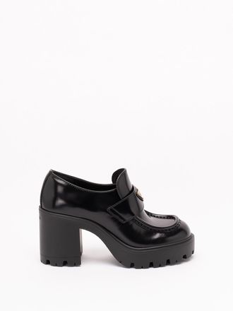 Prada Brushed Leather Loafers
