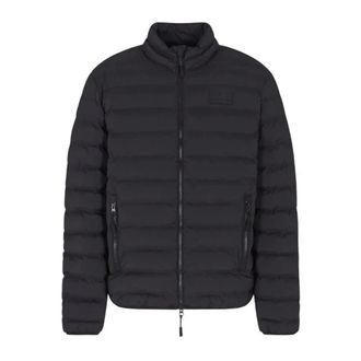 Emporio Armani Emporio Armani Ea7, Heren, Jassen, Zwart, Maat: S Leer