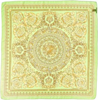 Versace Barocco Print Silk Scarf