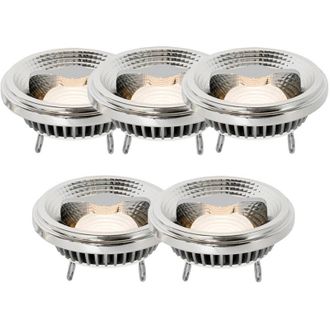 LUEDD Luedd Set De 5 Bombillas Led Regulables G53 Ar111 12w 600lm 2700k