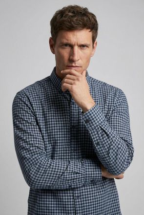 Camel Active Karohemd CAMEL ACTIVE, Herren, Gr. XXL, N-Gr, blau (night blau), Stoff, Obermaterial: 100% Baumwolle, regular fit normal, Rundhals, 2-Knopf-Manschette