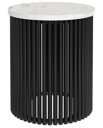 Simpli Home Demy 18In Industrial Metal Accent Table