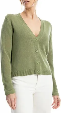 Max Studio V-Neck Cardigan in New Green at Nordstrom Rack, Size X-Small
