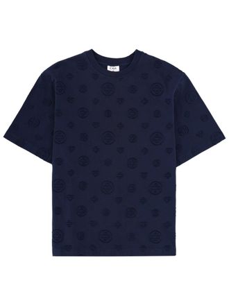 Casablanca Neutrals Embossed Monogram Organic Cotton T-Shirt
