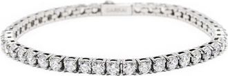 Darkai Tennis diamond-encrusted bracelet - unisex - Brass - One Size - Silver
