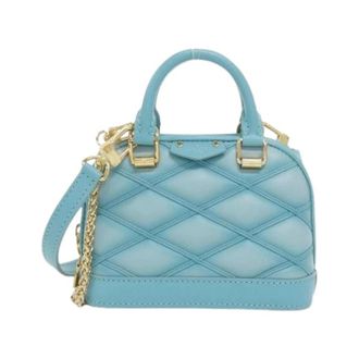 Louis Vuitton Pre-owned Nano Alma Lamb Shoulder Bag - Dames - Pre-owned - Blauw - Maat: ONE Size Leer