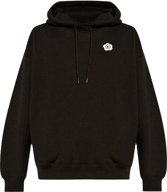 Kenzo Boke Flower cotton hoodie - women - Cotton - S - Black