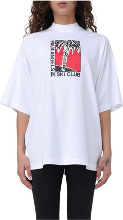 Palm Angels Mujer, Camisetas, Blanco, Talla: S