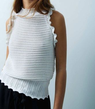 M&eacute;lissa Nepton Rana Top In Off White