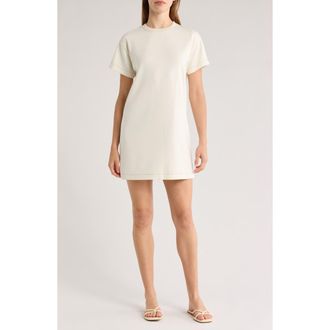 Theory Boxy T-Shirt Dress in Ivory at Nordstrom Rack, Size Petite