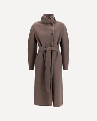 Fabiana Filippi Cappotto lungo in double lana e cashmere Woman 40