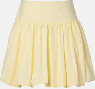 SIMKHAI Pippa cotton-blend poplin miniskirt