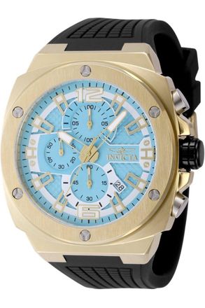 Invicta Racing 48882 Heren Horloge - Quartz Uurwerk - Roestvrij Staal met blauwe Wijzerplaat - 47mm