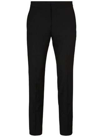 HUGO BOSS tapered-leg chino trousers - Black