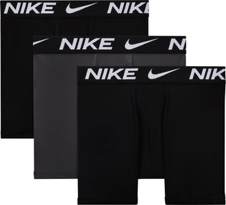 Nike Big Kids Dri-FIT Solid Boxer Briefs (3-Pack) in Black | 9N0844-K7K