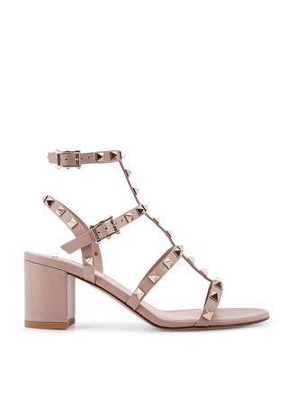 Valentino Garavani Rockstud Leather Heeled Sandals