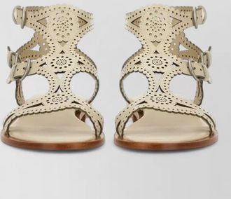 Ash leather sandals
