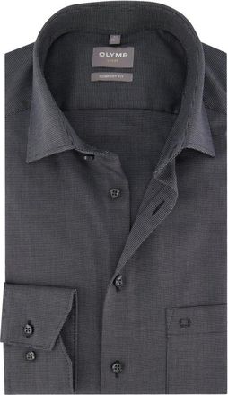 Olymp Olymp, Heren, Overhemden, Grijs, Maat: 2XL Katoen