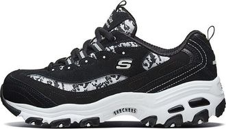 Skechers (WMNS) Skechers DLites 1.0 Running Shoes Black/White 99999825-BLK