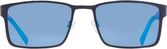 Tommy Hilfiger Blue Multilayer Rectangular Mens Sunglasses TH 2087/S 0FLL/VI 57