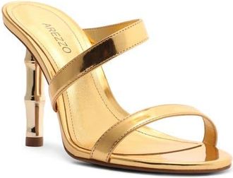 Arezzo Brooke High Stiletto Sandal in Gold at Nordstrom, Size 10