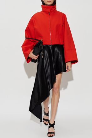Alaia Asymmetrical Skirt, Womens, Black