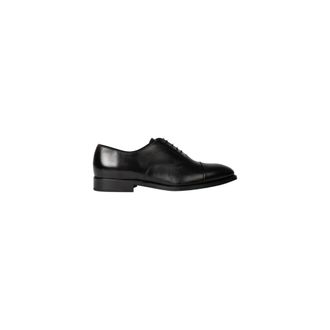 Paul Smith Business Shoes, male, Black, Size: 8 1/2 US Bari Leather Oxford Shoes