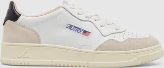Autry Baskets Homme Medalist Low Leat Suede White Black