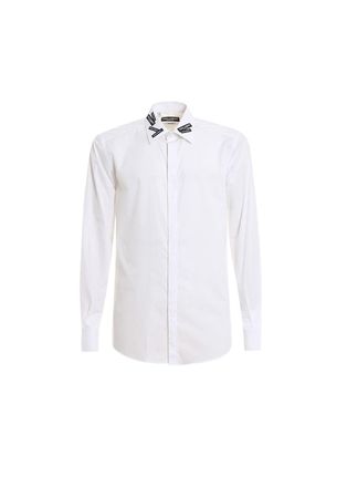 Dolce & Gabbana White Cotton Martini Shirt Size 41