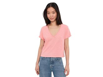Free People We The Free Take 2 T-Shirts Womens Clothing Rose Oil : LG (Womens 12-14), Cotton/Polyester