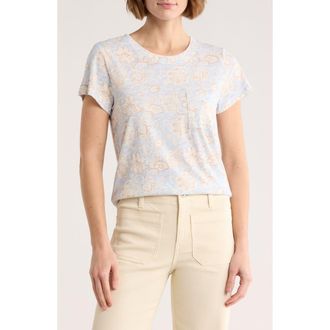 Sanctuary One Pocket T-Shirt in Wanderlust Iceburg Blue at Nordstrom Rack, Size X-Large