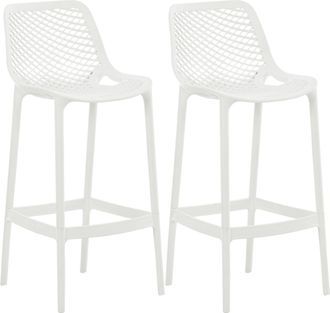 Clp Clp - Set De 2 Taburetes Outdoor Air Blanco