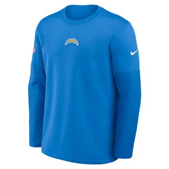 Nike Los Angeles Chargers Scripted To Win Sideline Coach Nike Mens Therma-FIT NFL Long-Sleeve T-Shirt in Blue | 03BR0E0697-NX3