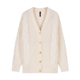 Marciano Eras Chunky Cardigan - - Knitwear - Donna - Bianco - M