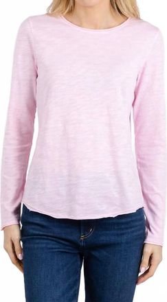 Elliott Lauren Lilly Long Sleeve Tee In Petal