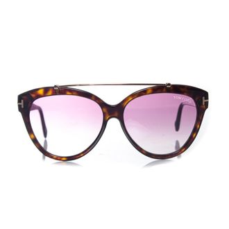Tom Ford Livia zonnebril met schildpadprint