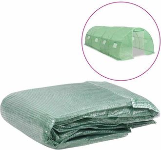 vidaXL Telo di Ricambio per Serra (18 m&sup2;) 300x600x200 cm Verde - Vidaxl