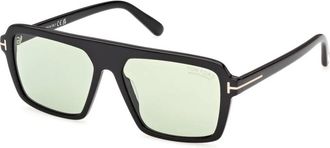 Tom Ford Vincent Zonnebril - Heren - Zonnebrillen - Zwart - 56 MM - Accessoires