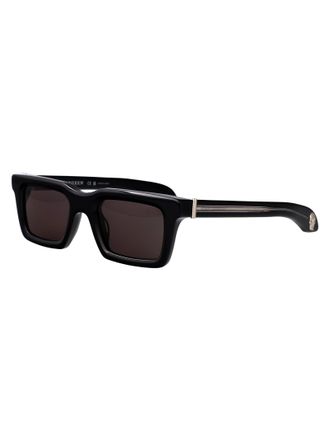 Alexander McQueen AM0506S Square Acetate Sunglasses - Black
